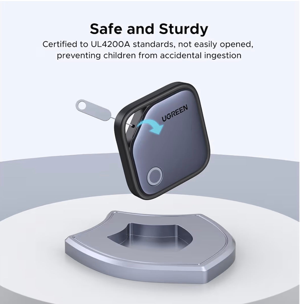 UGREEN FineTrack 4-Pack Tracker Tags Apple Find My 2-Year Battery