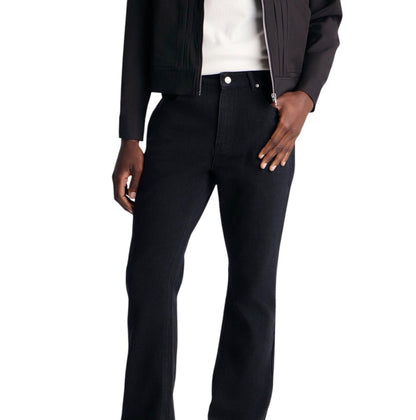 Routine Stacked Skinny Flare Jeans Black