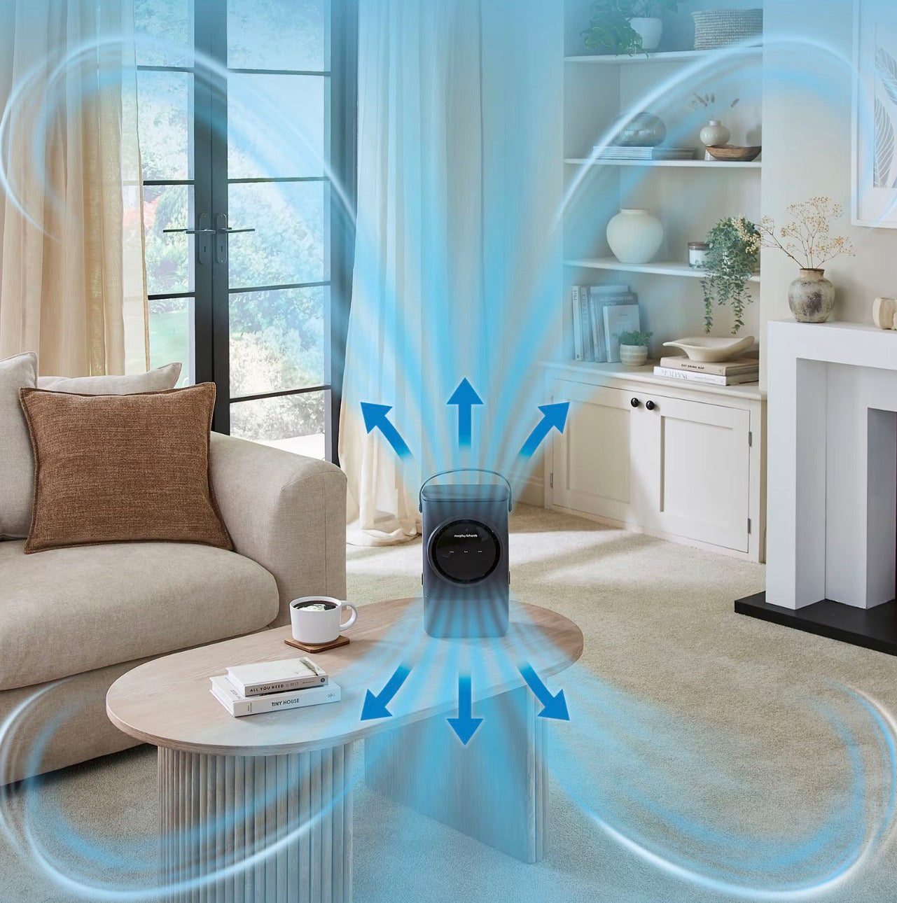 Morphy Richards Flexi Freeze 1L Cordless Travel Desktop Mini Air Cooler