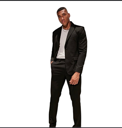 The Modern Stretch Slim Trouser Black