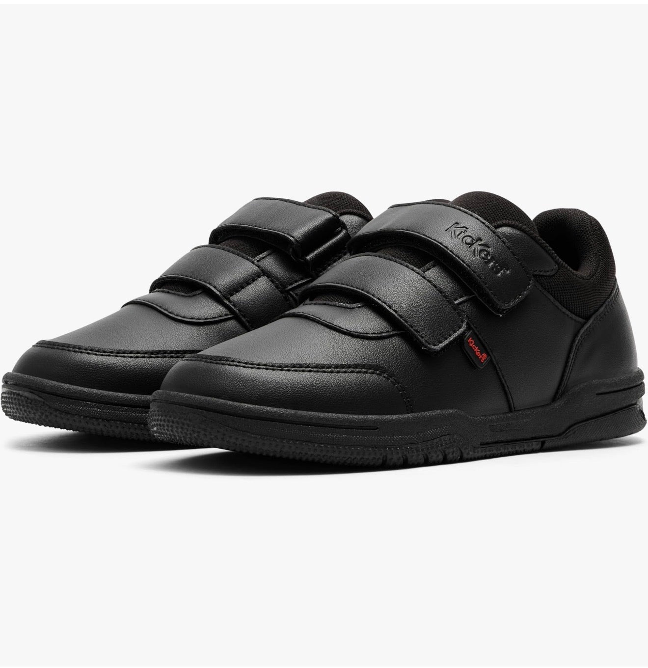 Kickers Kids Mervan Unisex Black School Shoes Trainer Style