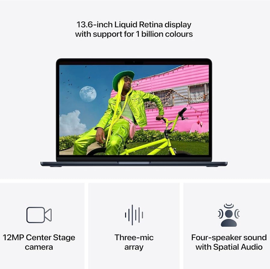 Apple MacBook Air 13.6-inch M5 16GB 1TB SSD Wi-Fi 7 Midnight