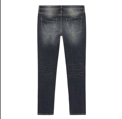 Day To Day Distressed Slim Jeans Dark Wash