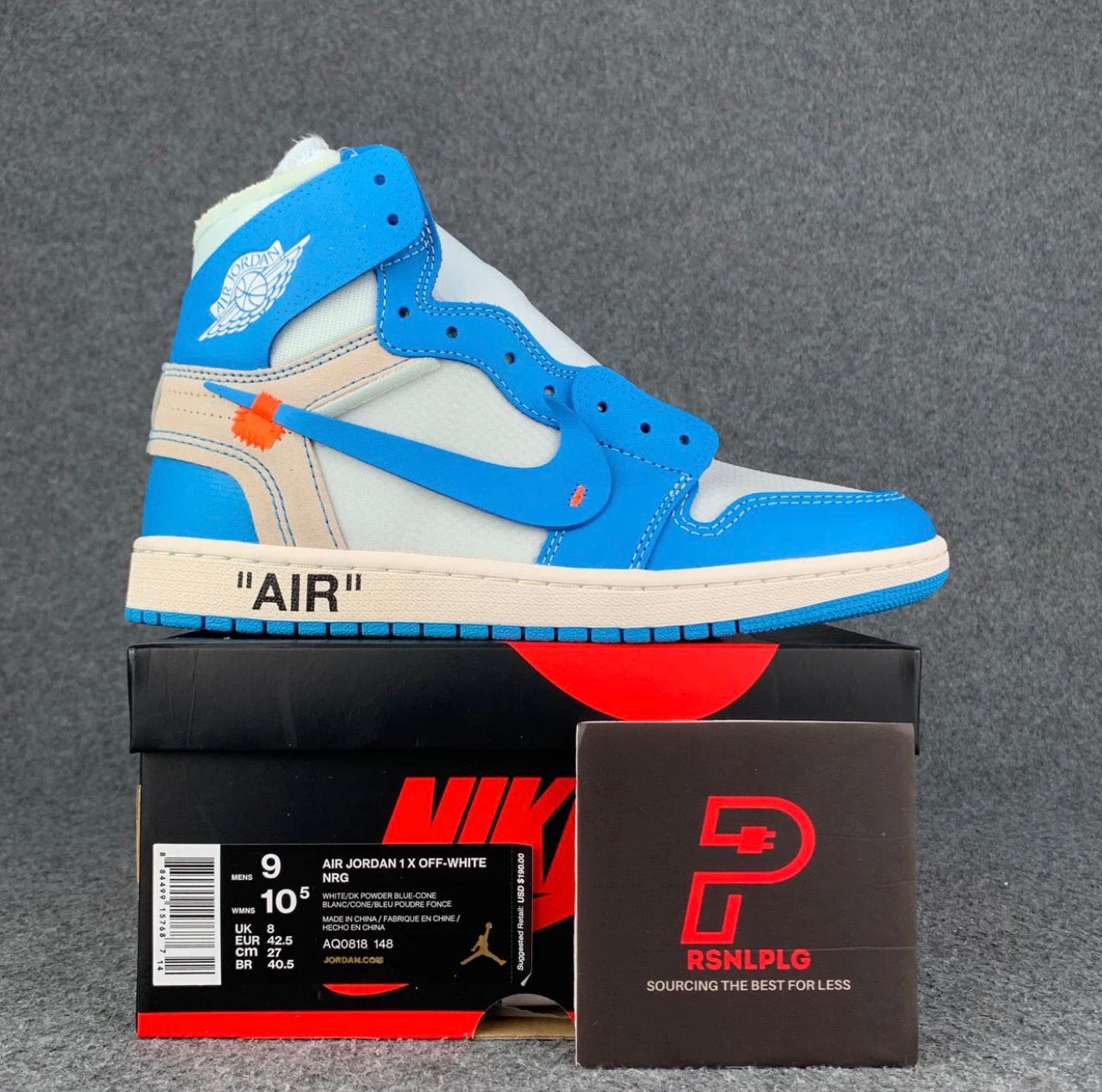 Off-White x Air Jordan 1 Retro High OG 'UNC'