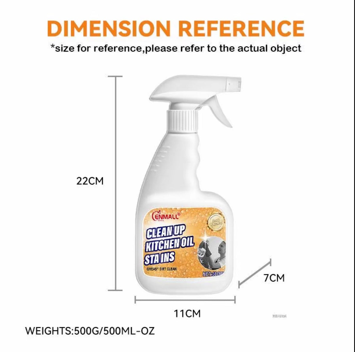 ENMALL Grease Rescue Heavy-Duty Kitchen Degreaser | Hob & Oven Cleaner