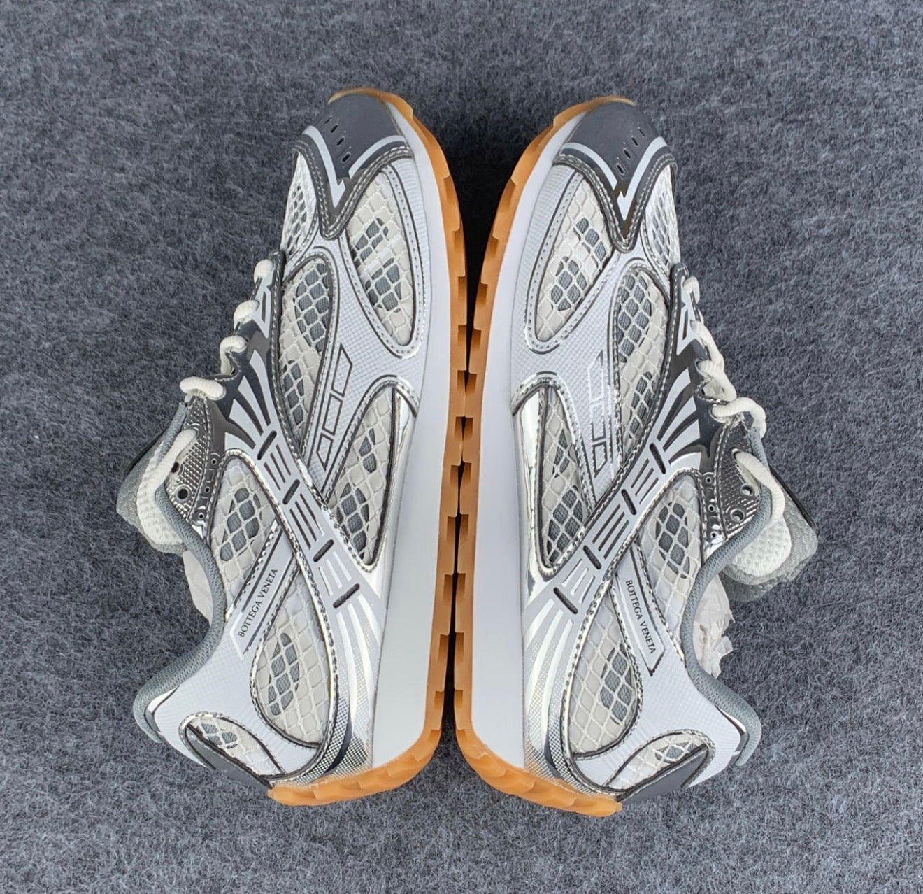 Bottega Veneta Orbit Sneaker 'Silver
White'