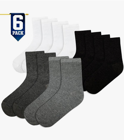 A2Z 4 Kids Cotton Rich School Socks Multipack Boys Girls