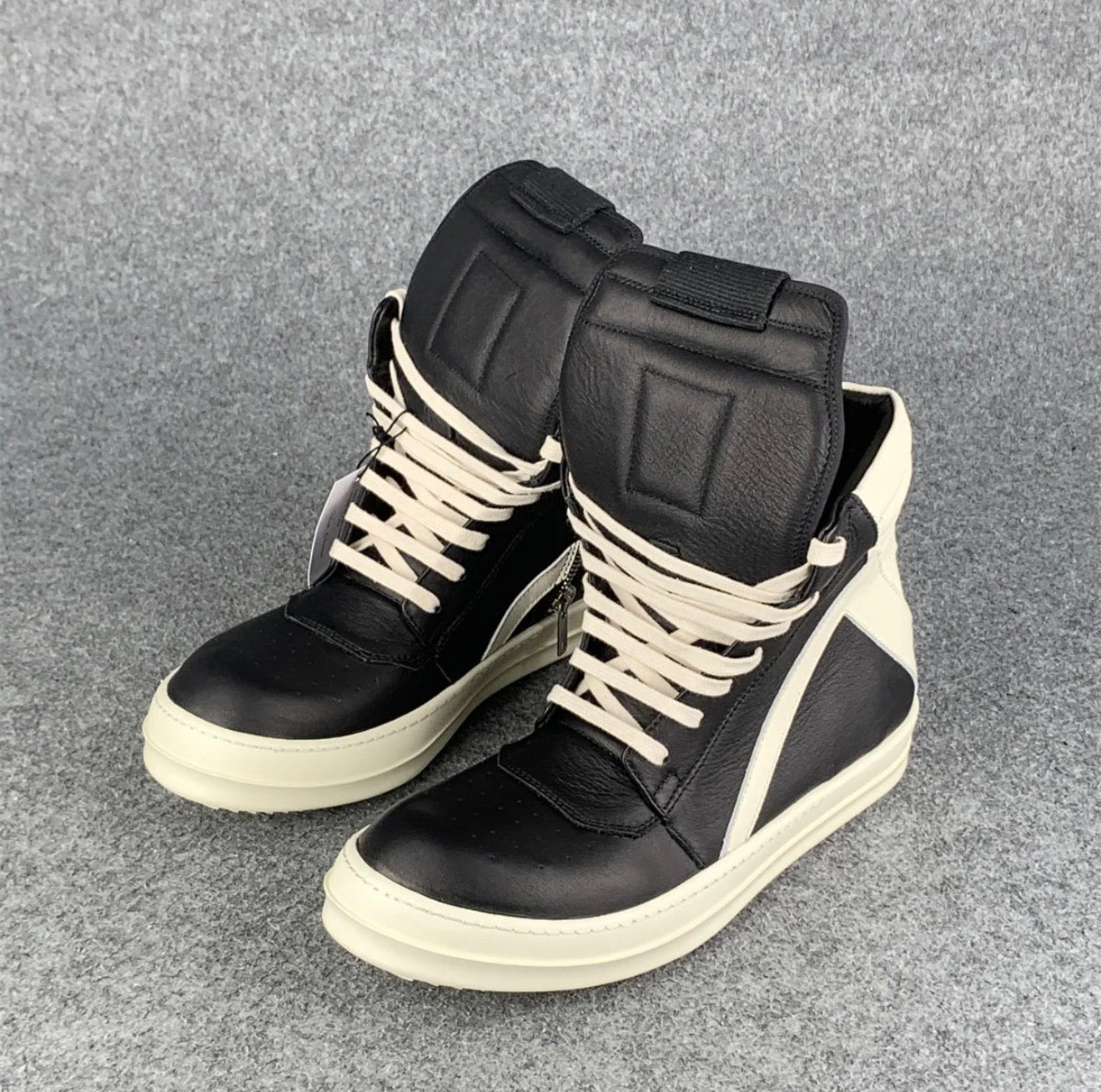 Rick Owens Wmns Strobe Geobasket High 'Black Milk'