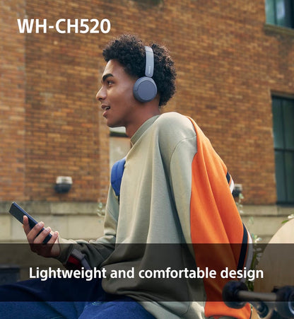 Sony WH-CH520 Wireless Bluetooth On-Ear Headphones 50 Hour Battery Black
