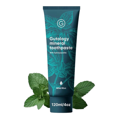 Gutology Mineral Hydroxyapatite Toothpaste 120ml Fluoride Free Wild Mint