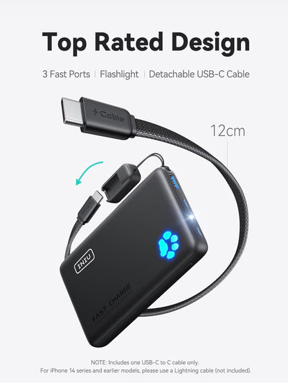 INIU 45W Fast Charging Power Bank 10000mAh Portable Charger