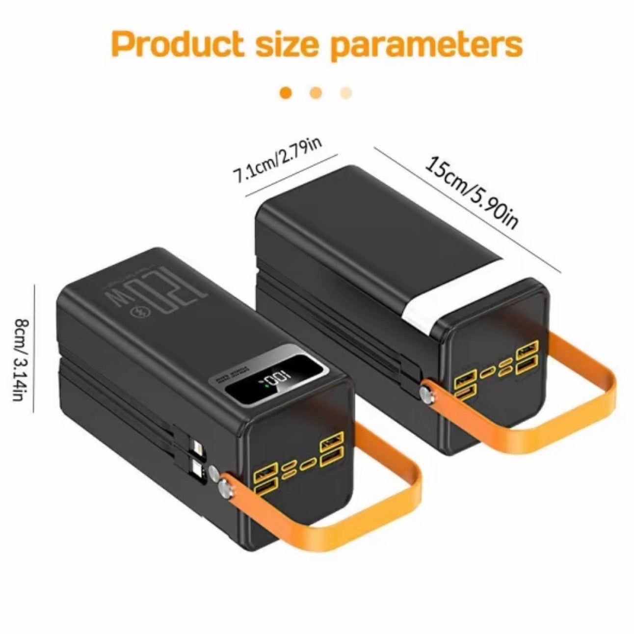 120W Power Bank 50000mAh Portable Fast Charger