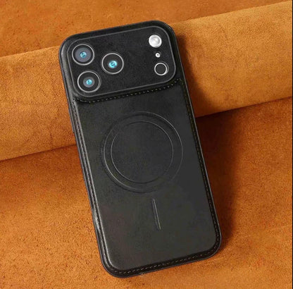 Premium Vegan Leather Case for iPhone 17 Pro Max and iPhone 13 to 17 Series