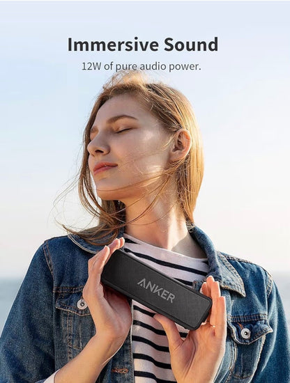 Anker Soundcore 2 Bluetooth Speaker 12W Stereo IPX7 24H Playtime