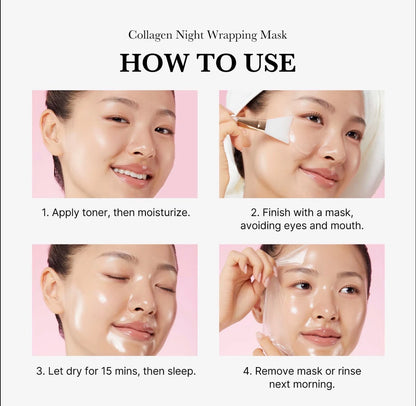 medicube Collagen Night Wrapping Mask Overnight Glow Skincare Treatment