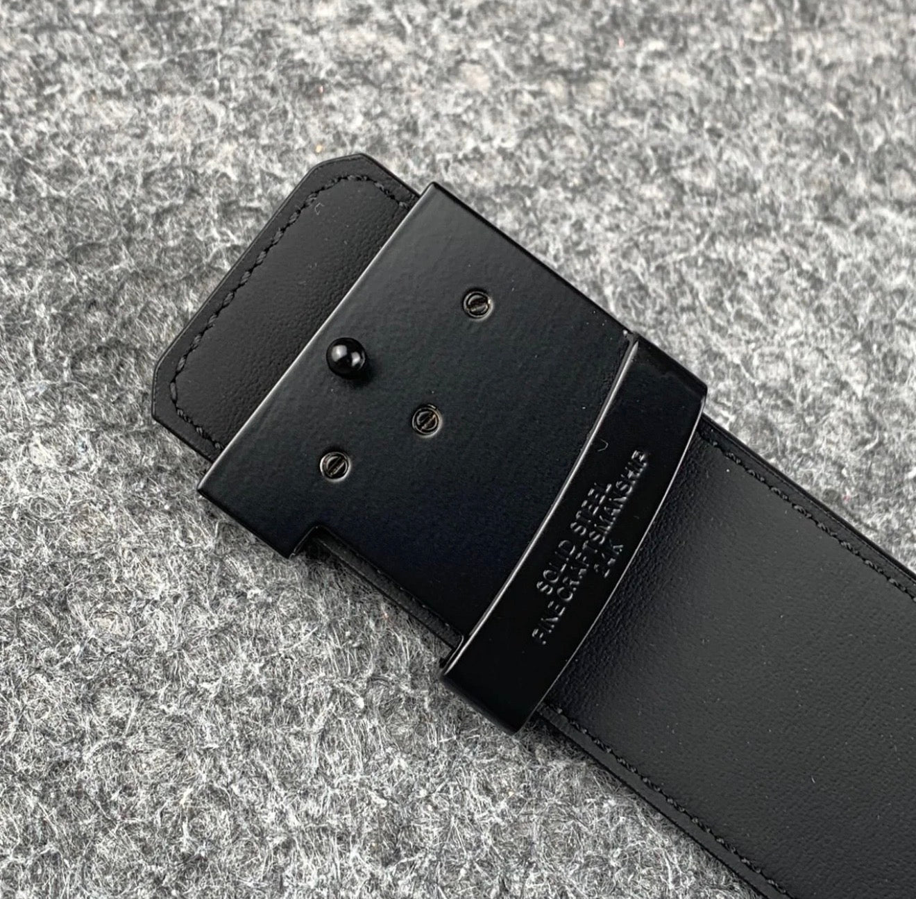 LV Initiales 40mm Belt 'Matte Black'