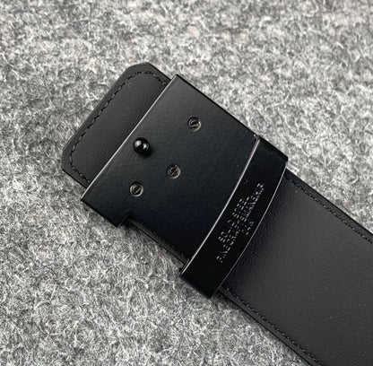 LV Initiales 40mm Belt 'Matte Black'