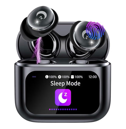 Wireless Earbuds Bluetooth 5.4 Smart Touch Screen 48H Playtime IPX7