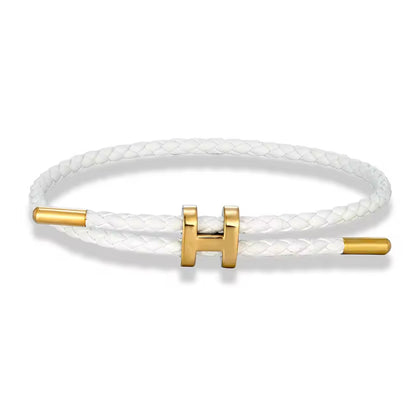 MKENDN Adjustable 3mm Red Braided Leather Bracelet for Men & Women Stainless Steel Jewelry Classic Simple Unisex Couple Gift