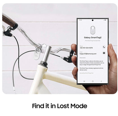 Samsung Galaxy SmartTag2 Bluetooth Tracker 1 Pack Black