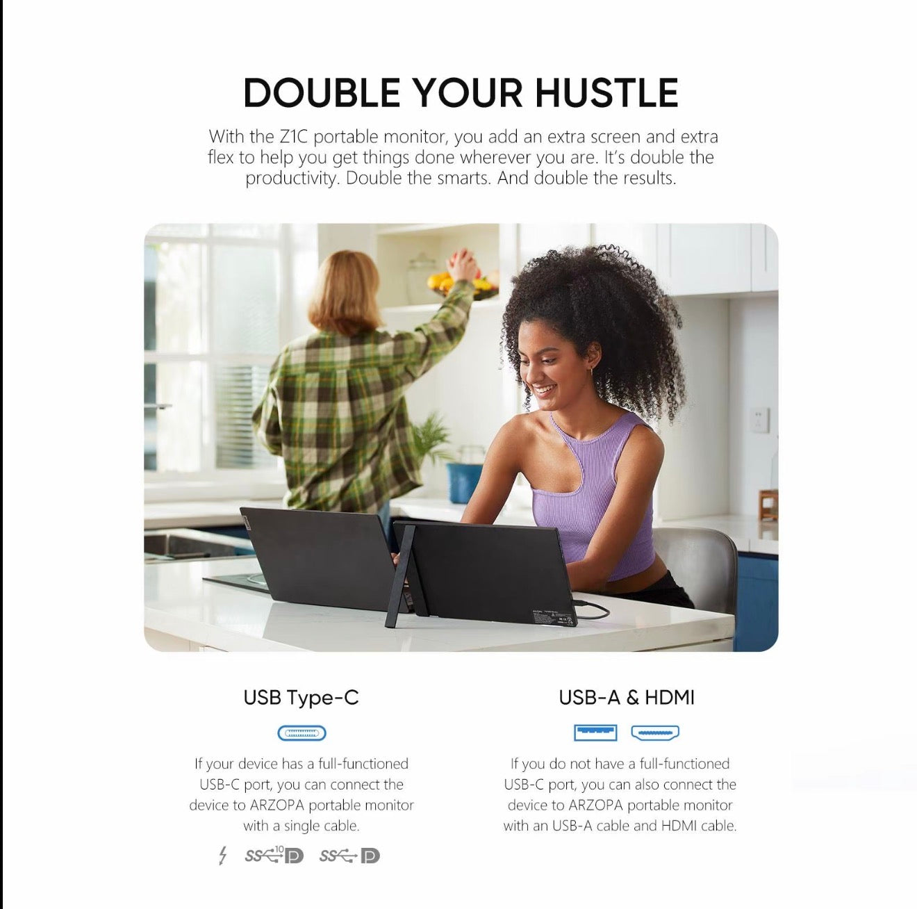 ARZOPA Z1C 16.1 Inch Full HD Portable Monitor