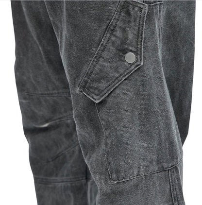 Overdyed Utility Baggy Cargo Pants Grey