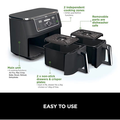 Foodi MAX 9.5L Dual Zone Air Fryer - AF400UK