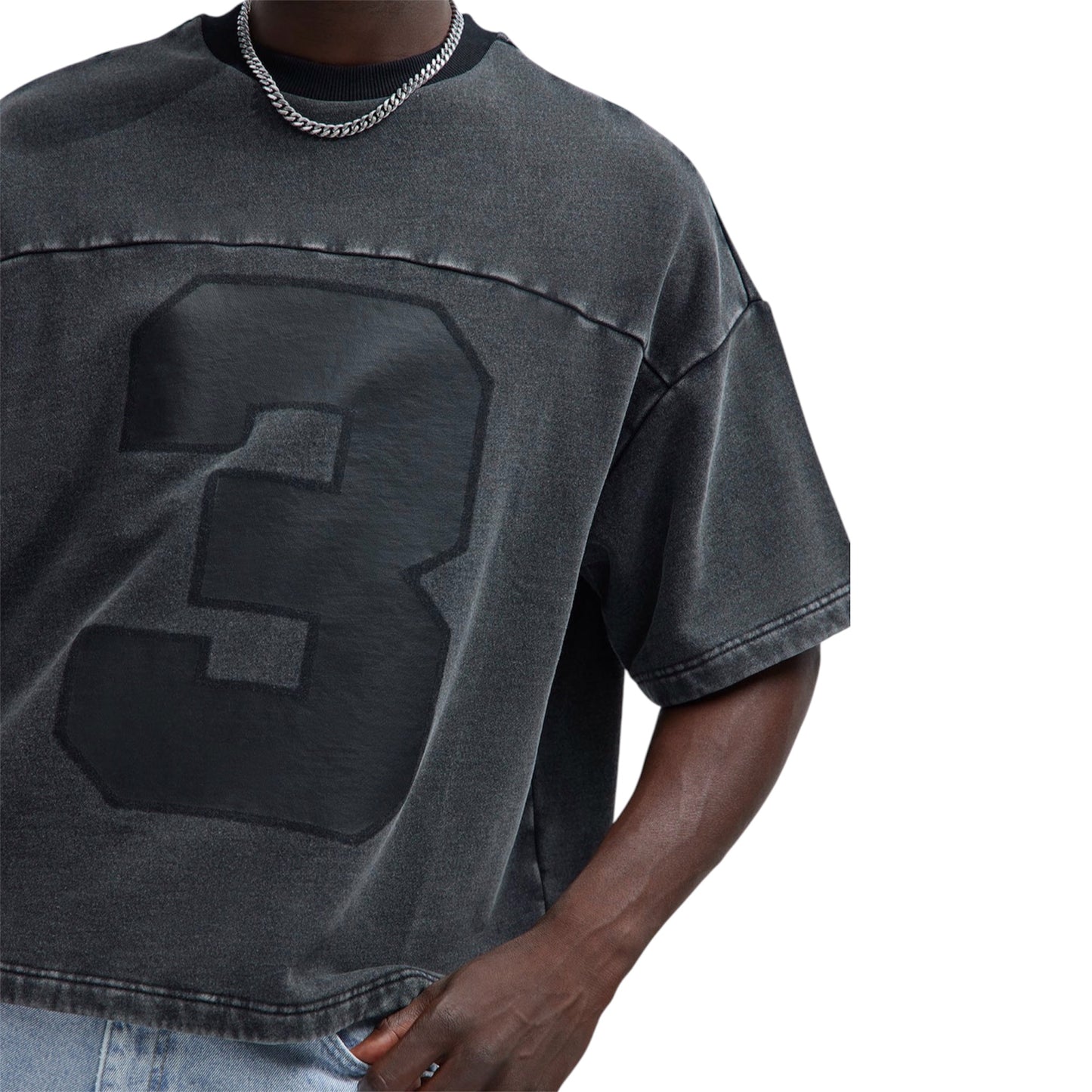 Kyle Oversized Tee Black Wash