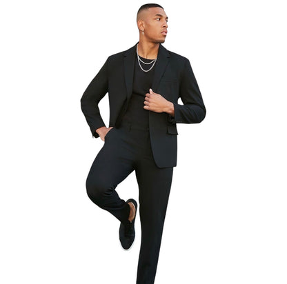 The Modern Stretch Slim Trouser Black