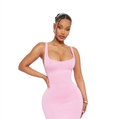 Your Needs Met Dress Pink