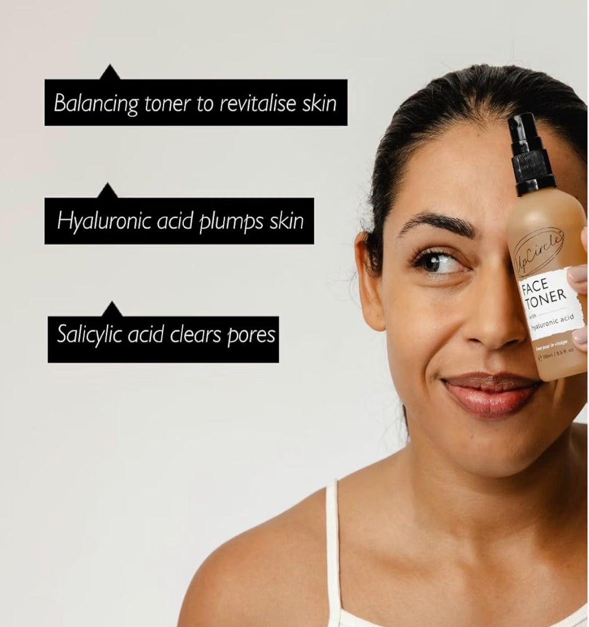 UpCircle Face Toner 100ml | Hyaluronic & Salicylic Acid | Vegan Skincare