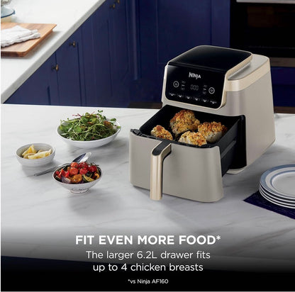 Ninja Air Fryer MAX PRO 6.2L AF180UKSD Stone Gold Digital Air Fryer