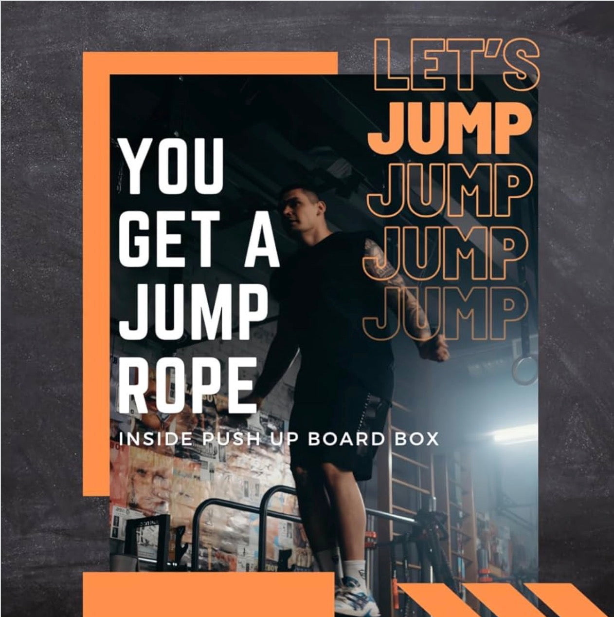 Push Up Board with Jump Rope Portable Home Gym Set