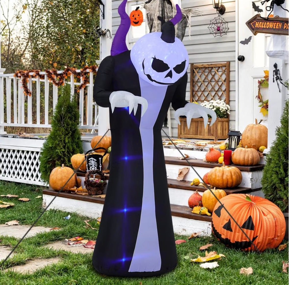 Warmiehomy 10FT Halloween Inflatable Giant Scary Ghost Decoration