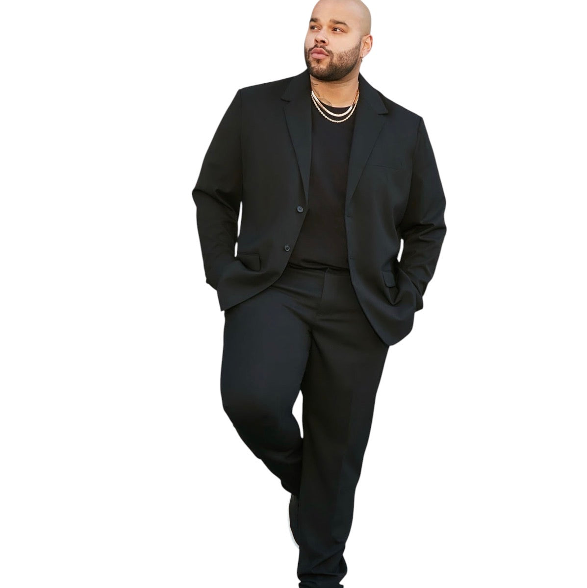 The Modern Stretch Slim Trouser Black