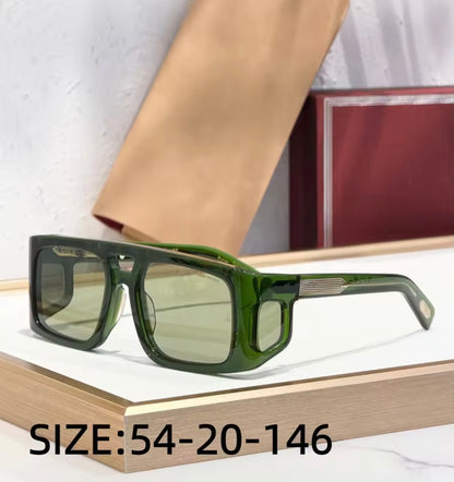 JMM-WINDSOR Rectangular Sunglasses Thick Acetate Double Bridge High Quality UV400 Gift Men Women