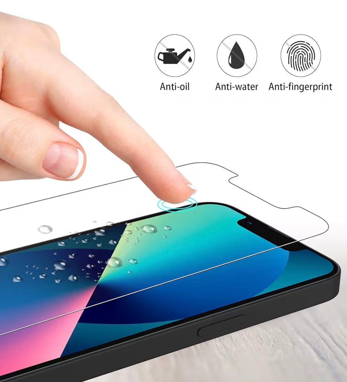 4youquality 4-Pack iPhone 17e 16e 14 13 13 Pro Screen Protector