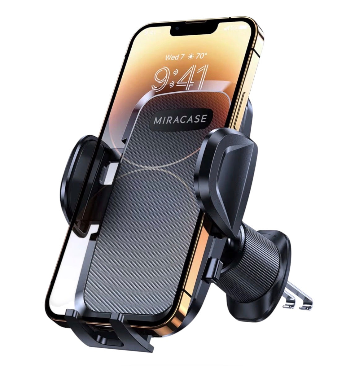 Miracase Car Phone Holder Double Steel Hook Air Vent 360° Mount