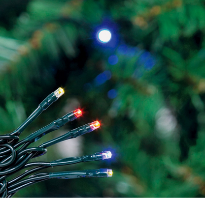 240 Multicoloured LED Christmas Tree Lights