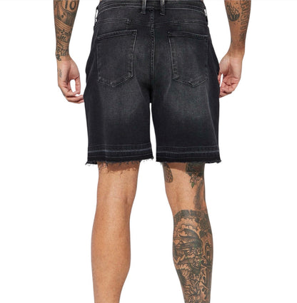My Idea Relaxed Denim Shorts Black Wash