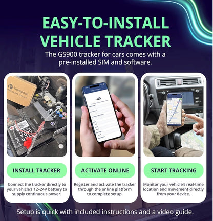 GS900 4G GPS Tracker with SIM 30-Day Subscription Vehicle Fleet Tracking