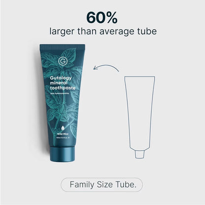 Gutology Mineral Hydroxyapatite Toothpaste 120ml Fluoride Free Wild Mint