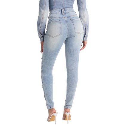 Total Surrender High Rise Stretch Skinny Jeans Light Wash