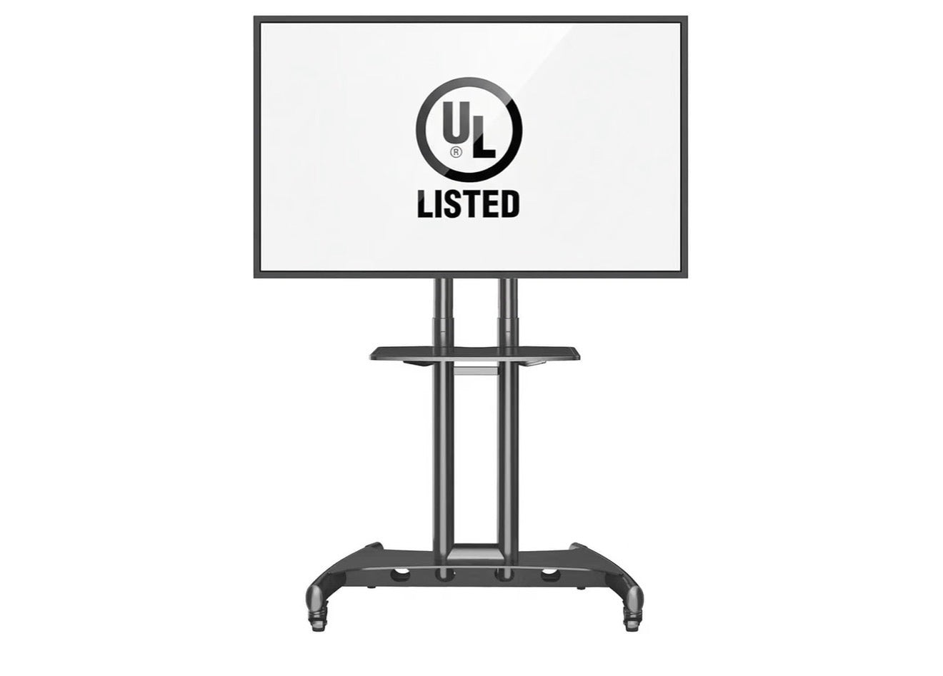 NB North Bayou TV Cart 32–75” | Mobile TV Stand with Wheels