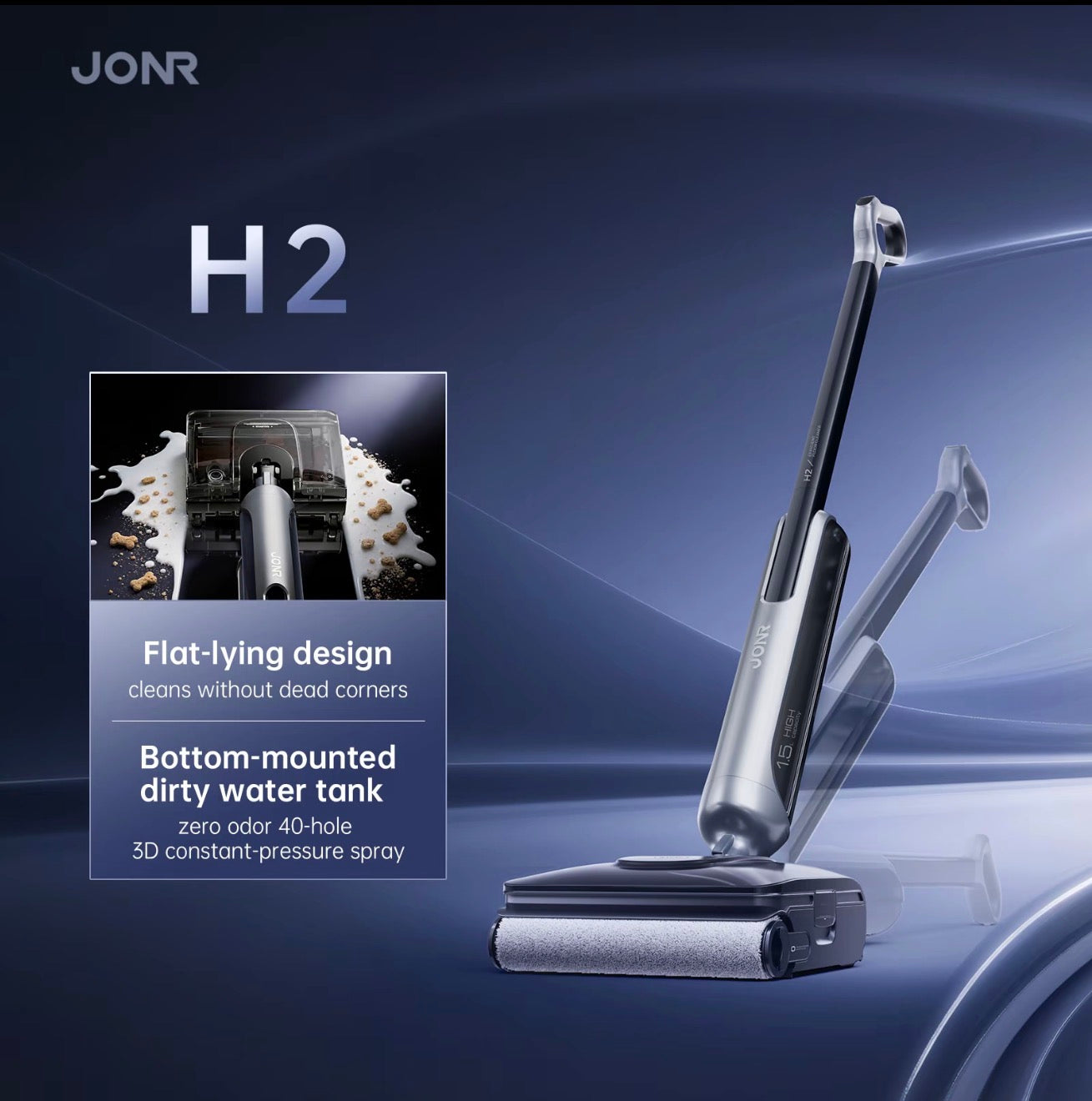 JONR H2 Cordless Wet & Dry Vacuum Cleaner