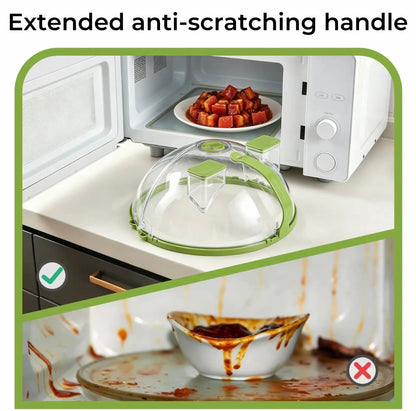 Microwave Splatter Cover with Water Steamer 10 Inch