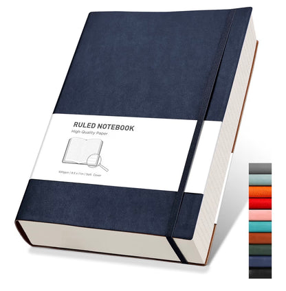 RETTACY A4 Lined Notebook 320 Pages 100 GSM