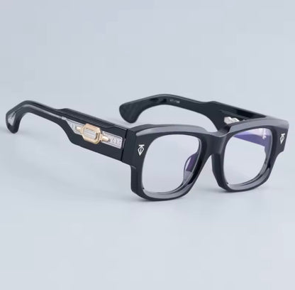 Dusenberg Thick Heavy Acetate Sunglasses High Quality Men and Women Fashion High Street Designer Uv400 Eyeglasses with Case