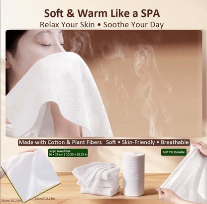 Livefull Smart Hot Face Towel Heater Machine CL01, 5s Fast Heating & 55°C Constant Temperature, Auto Dispensing Towel Warmer with Smart Voice Alerts, Includes 20 Compressed Towels, Luxury Home Spa