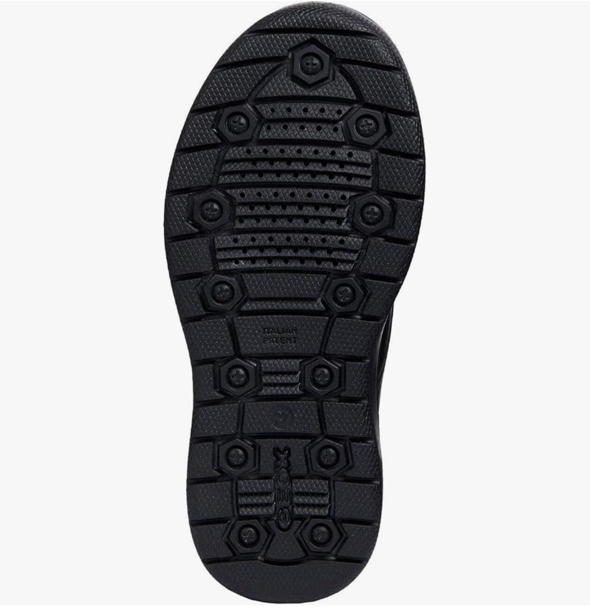 Geox Boys’ J Riddock Black Leather School Uniform Shoes